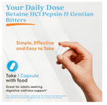 753950001633 - Doctor's Best Betaine HCl Pepsin & Gentian Bitters, 120 caps. - gallery image 7