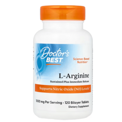 753950002005 - Doctor's Best Sustained Plus Immediate Release L-Arginine 500mg, 120 tabs.