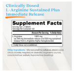 753950002005 - Doctor's Best Sustained Plus Immediate Release L-Arginine 500mg, 120 tabs. - gallery image 4