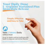 753950002005 - Doctor's Best Sustained Plus Immediate Release L-Arginine 500mg, 120 tabs. - gallery image 7