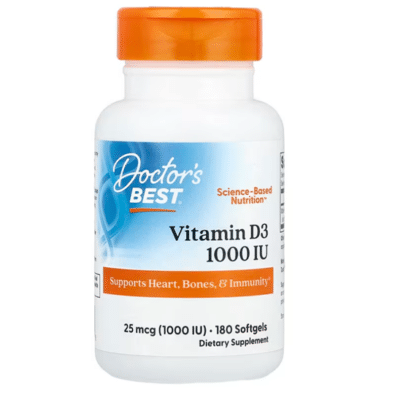 753950002098 - Doctor's Best, Vitamin D3, 25 mcg (1,000 IU), 180 Softgels