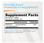 753950002098 - Doctor's Best, Vitamin D3, 25 mcg (1,000 IU), 180 Softgels - gallery image 4