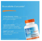 753950002258 - Doctor's Best, Curcumin Phytosome™, 60 Veggie Caps (500 mg per Capsule) - gallery image 5