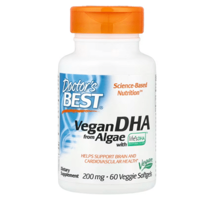 753950002968 - Doctor's Best, Vegan DHA from Algae with Life's DHA™ , 200 mg, 60 Veggie Softgels