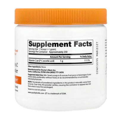 753950003330 - Doctor's Best Vitamin C featuring Quali-C, 250 g. - gallery image 2
