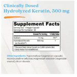 753950005457 - Doctor's Best, Hydrolyzed Keratin, 500 mg, 60 Veggie Caps - gallery image 4