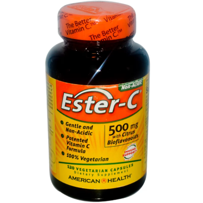 76630169660 - American Health Ester-C 500 mg w/Citrus Bioflavonoids (Veg.), 120 vcaps.