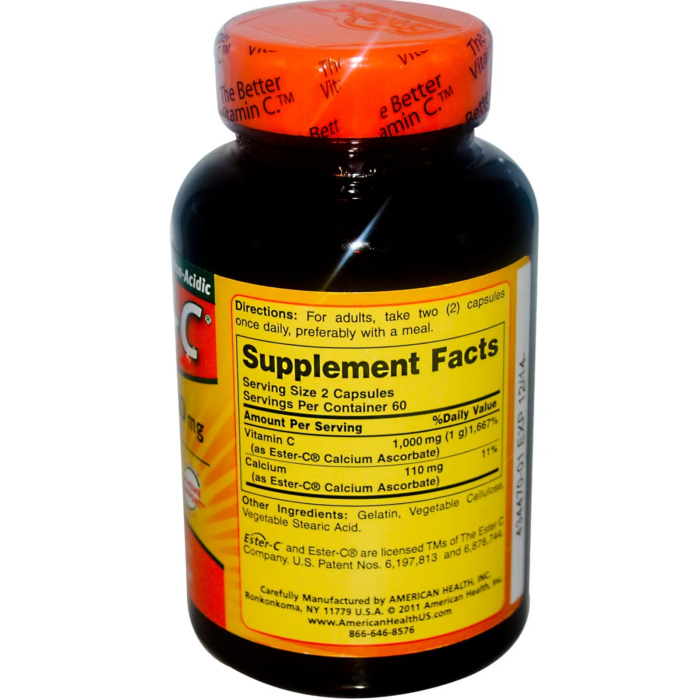 76630169868 - American Health Ester-C 500 mg, 120 caps. - gallery image 2