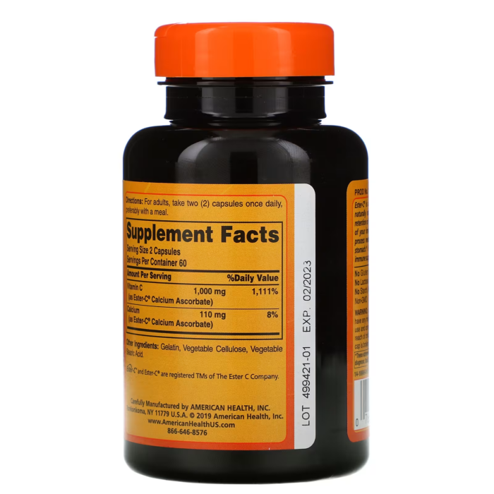 76630169868 - American Health Ester-C 500 mg, 120 caps. - gallery image 5