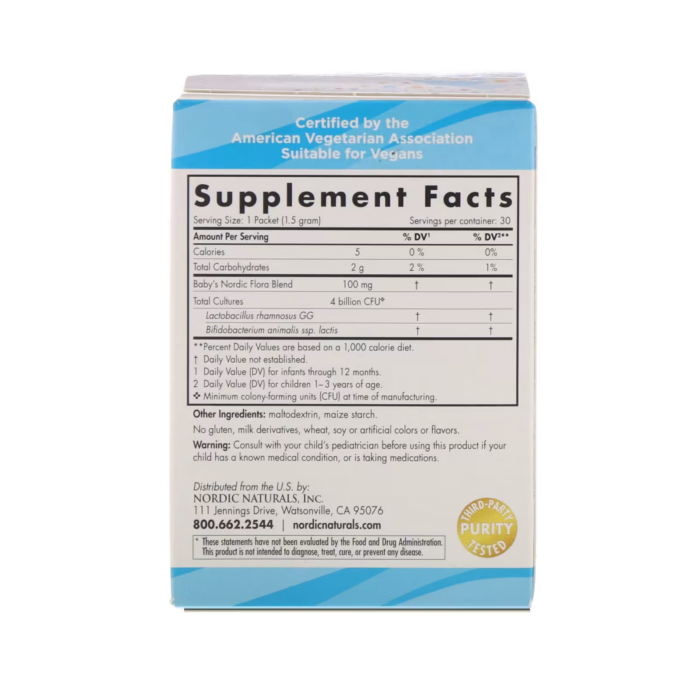 768990016752 - Nordic Naturals Probiotic Powder, 30 packs. - gallery image 4