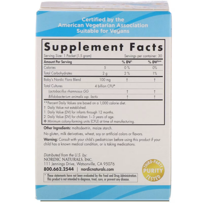 768990016752 - Nordic Naturals Probiotic Powder, 30 packs. - gallery image 7