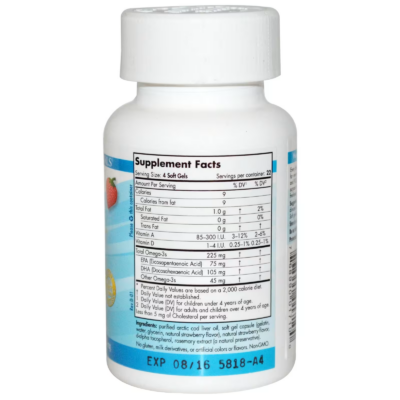 768990017100 - Nordic Naturals Children's DHA 250 mg - Strawberry, 90 sgls. - gallery image 2