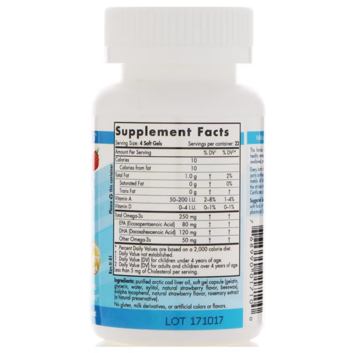 768990017100 - Nordic Naturals Children's DHA 250 mg - Strawberry, 90 sgls. - gallery image 4