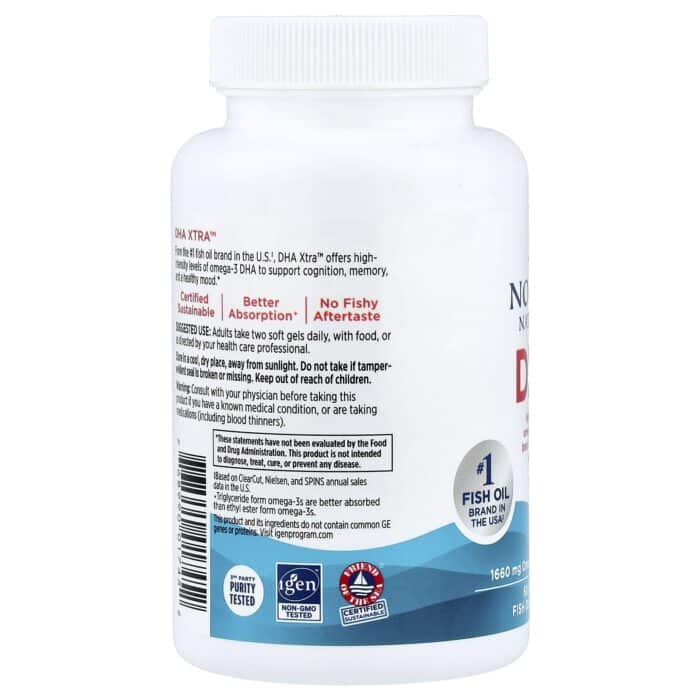 768990017452 - Nordic Naturals DHA Xtra 1000 mg - Strawberry, 60 sgls - gallery image 3