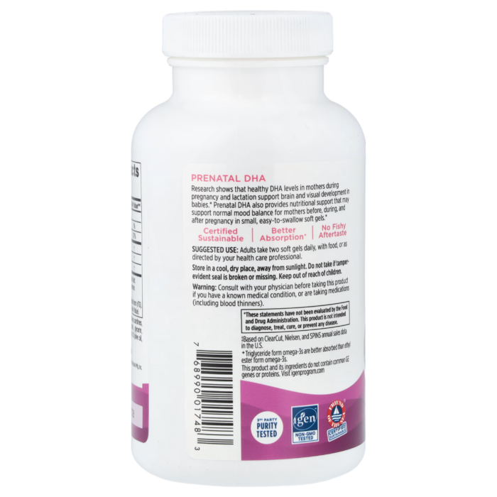 768990017483 - Nordic Naturals, Prenatal DHA, 180 sgls. - gallery image 10