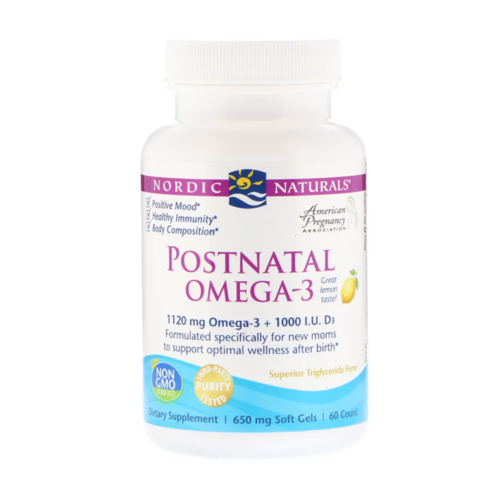 768990017582 - Nordic Naturals Postnatal Omega-3 - Lemon, 60 sgls. - gallery image 7