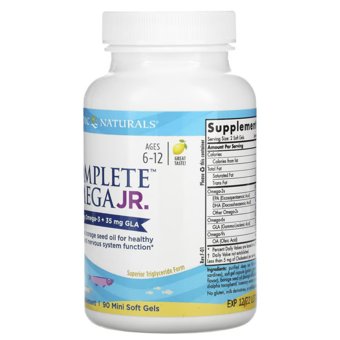 768990017759 - Nordic Naturals Complete Omega Junior 500 mg - Lemon, 90 sgls. - gallery image 3
