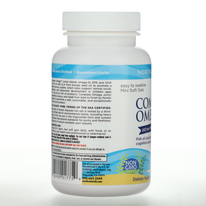 768990017759 - Nordic Naturals Complete Omega Junior 500 mg - Lemon, 90 sgls. - gallery image 6