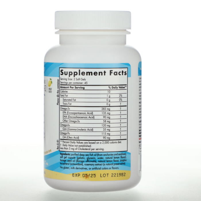 768990017759 - Nordic Naturals Complete Omega Junior 500 mg - Lemon, 90 sgls. - gallery image 9