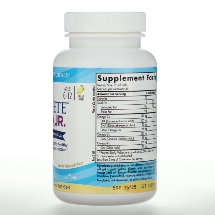 768990017759 - Nordic Naturals Complete Omega Junior 500 mg - Lemon, 90 sgls. - gallery image 10