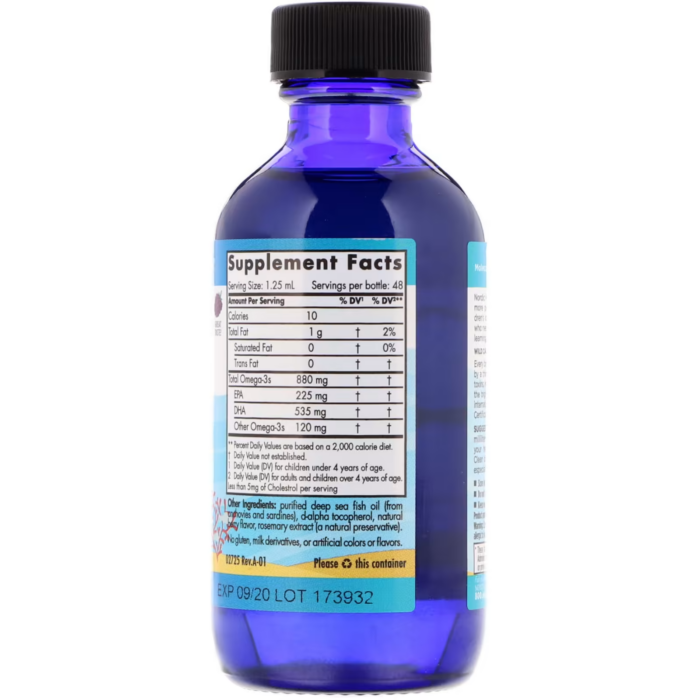768990027253 - Nordic Natural Children’s DHA™ Xtra liquid, 60 ml. - gallery image 4
