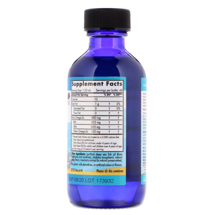 768990027253 - Nordic Natural Children’s DHA™ Xtra liquid, 60 ml. - gallery image 8