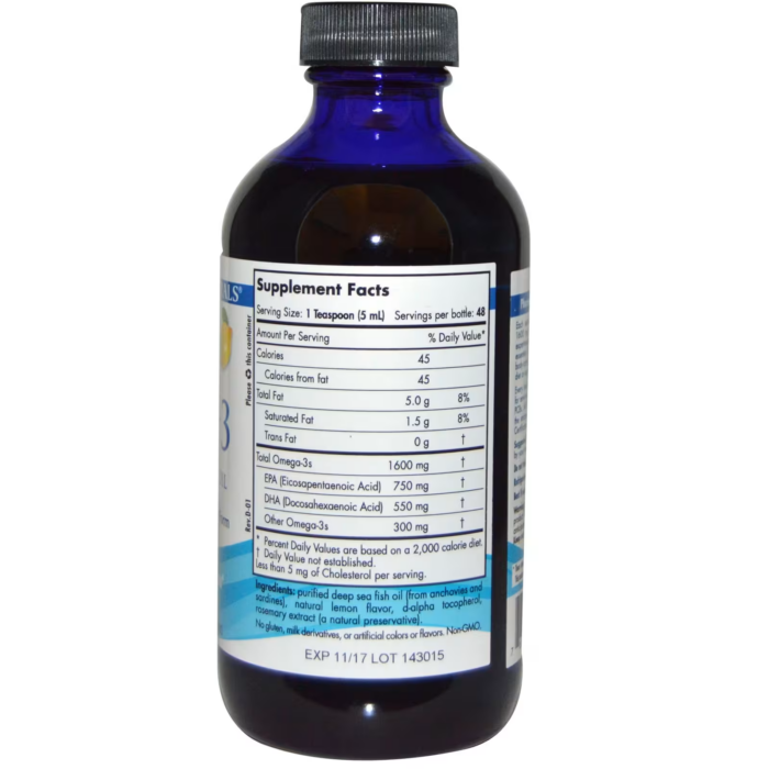 768990027635 - Nordic Naturals Omega-3 Liquid - Lemon, 237 ml. - gallery image 2