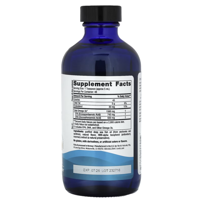 768990027635 - Nordic Naturals Omega-3 Liquid - Lemon, 237 ml. - gallery image 5