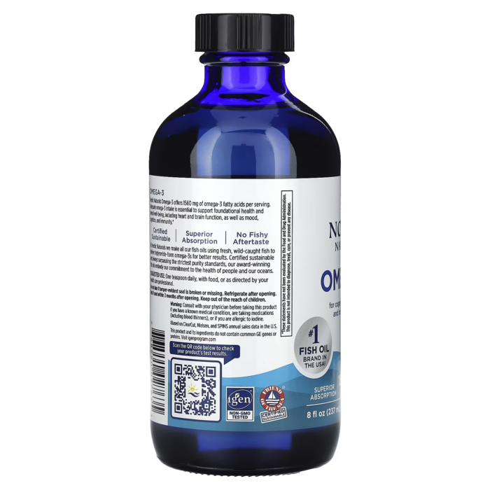 768990027635 - Nordic Naturals Omega-3 Liquid - Lemon, 237 ml. - gallery image 8