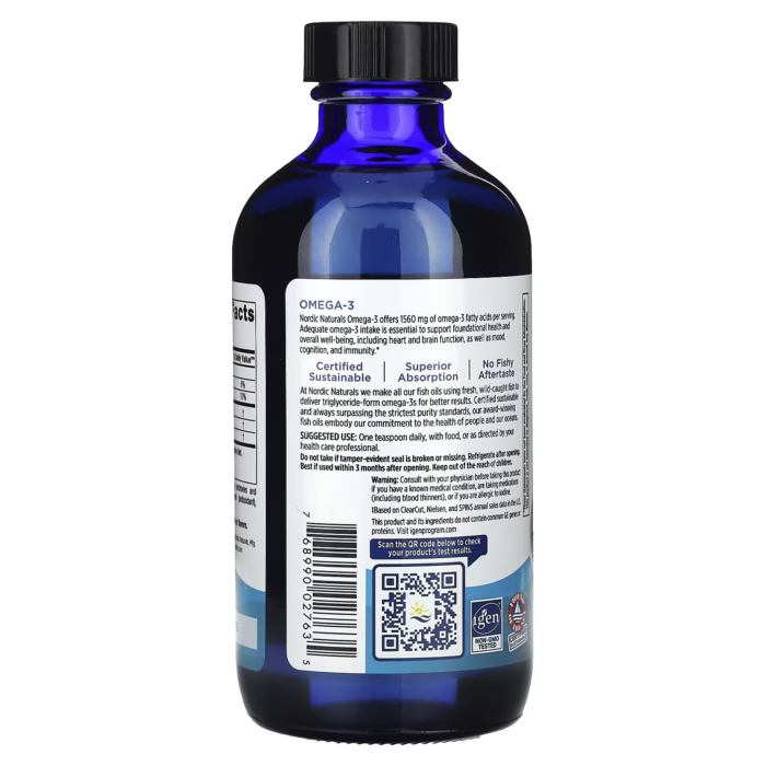 768990027635 - Nordic Naturals Omega-3 Liquid - Lemon, 237 ml. - gallery image 9