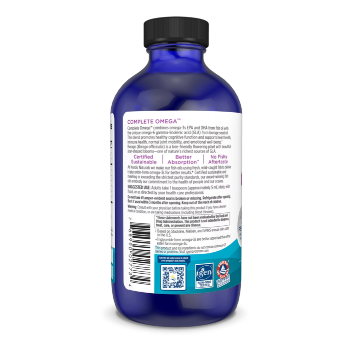 768990027734 - Nordic Naturals Complete Omega Liquid - Lemon, 237 ml. - gallery image 6