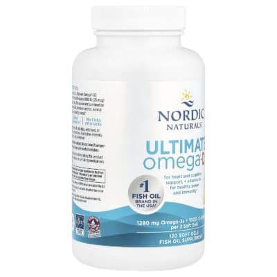 768990027949 - Nordic Naturals Ultimate Omega-D3 1000 mg - Lemon, 120 sgls - gallery image 2