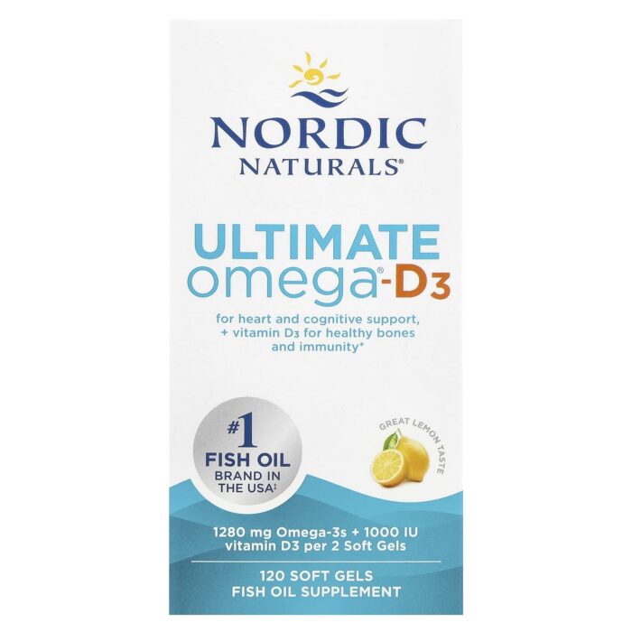 768990027949 - Nordic Naturals Ultimate Omega-D3 1000 mg - Lemon, 120 sgls - gallery image 9