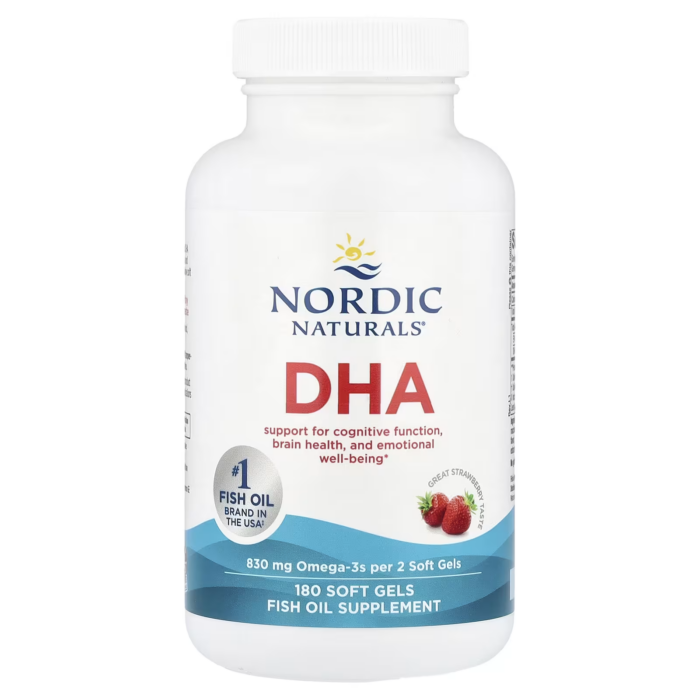 768990037436 - Nordic Naturals, DHA 500 mg - Strawberry, 180 sgls. - gallery image 7