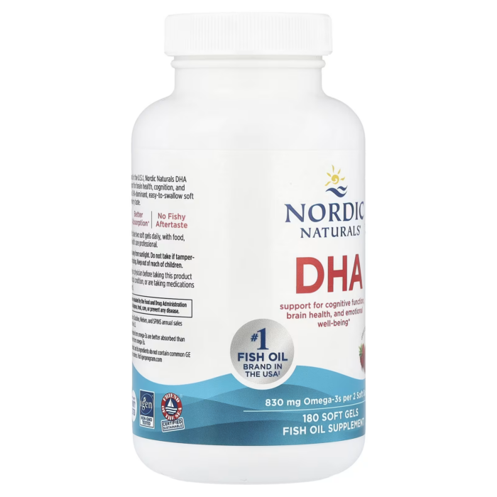 768990037436 - Nordic Naturals, DHA 500 mg - Strawberry, 180 sgls. - gallery image 8