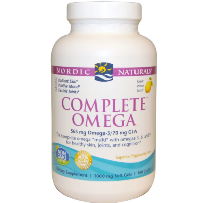 768990037702 - Nordic Naturals, Complete Omega 1000 mg - Lemon, 180 sgls.