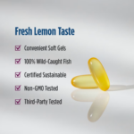 768990037702 - Nordic Naturals, Complete Omega 1000 mg - Lemon, 180 sgls. - gallery image 4