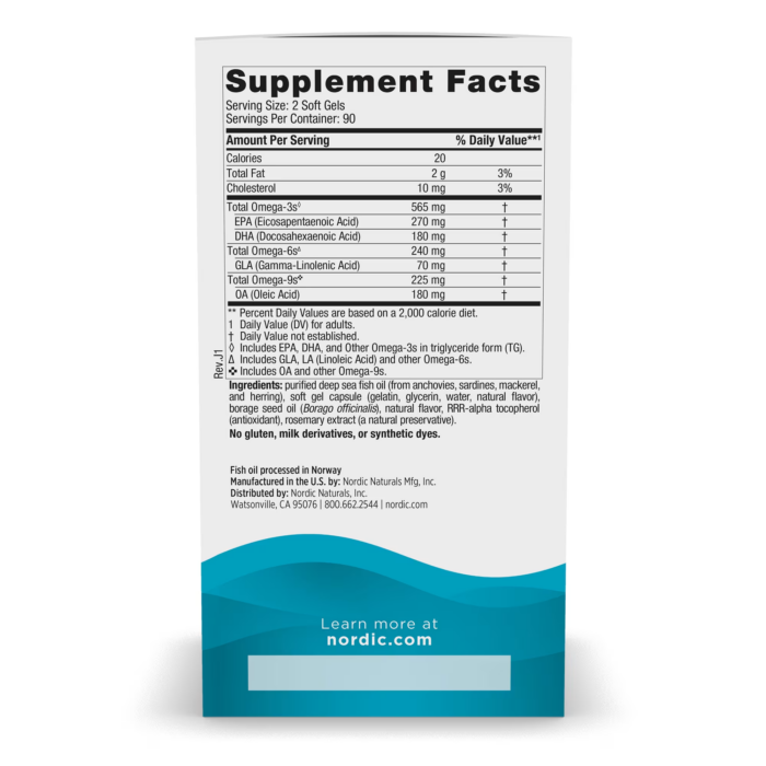 768990037702 - Nordic Naturals, Complete Omega 1000 mg - Lemon, 180 sgls. - gallery image 7