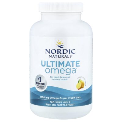768990037900 - Nordic Naturals Ultimate Omega 1000 mg - Lemon, 180 sgls