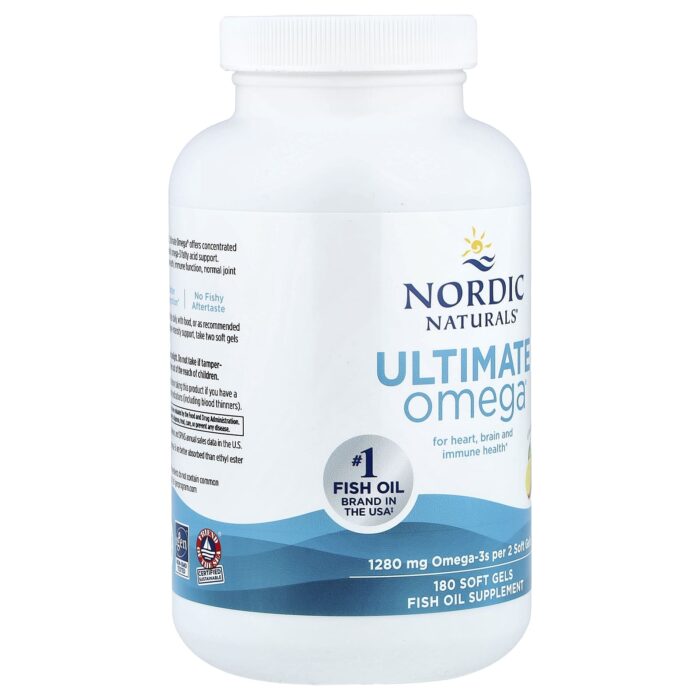 768990037900 - Nordic Naturals Ultimate Omega 1000 mg - Lemon, 180 sgls - gallery image 2