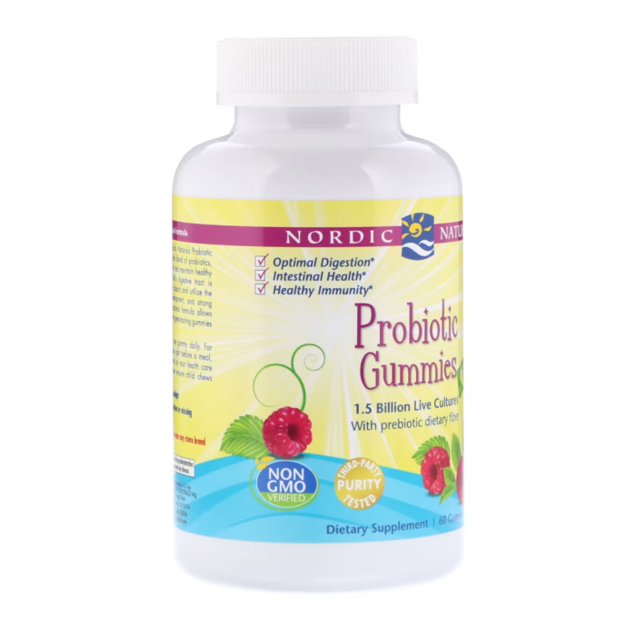 768990301704 - Nordic Naturals Probiotic gums KIDS - Merry Berry Punch, 60 gums. - gallery image 6