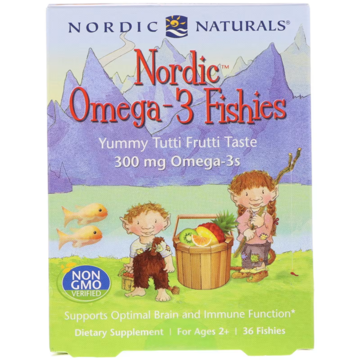 768990311307 - Nordic Naturals Nordic Omega-3 Fishies - Tutti Frutti, 36 gums. - gallery image 3