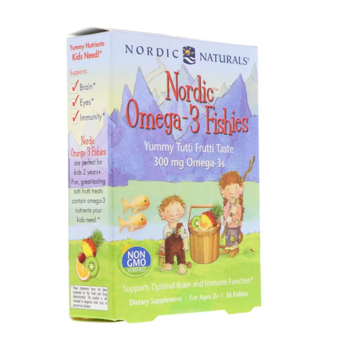 768990311307 - Nordic Naturals Nordic Omega-3 Fishies - Tutti Frutti, 36 gums. - gallery image 6