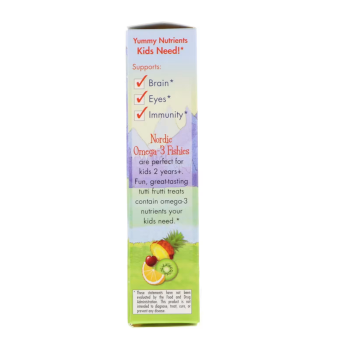 768990311307 - Nordic Naturals Nordic Omega-3 Fishies - Tutti Frutti, 36 gums. - gallery image 7