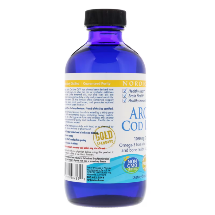 768990587832 - Nordic Naturals Arctic-D Cod Liver Oil - Lemon, 237 ml. - gallery image 5