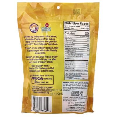 850022733420 - Zollipops Vitamin C Pops, 226g - gallery image 2