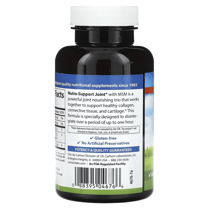 88395046766 - Carlson Nutra Support Joint, 60 tabs. - gallery image 4