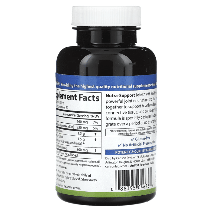 88395046766 - Carlson Nutra Support Joint, 60 tabs. - gallery image 5