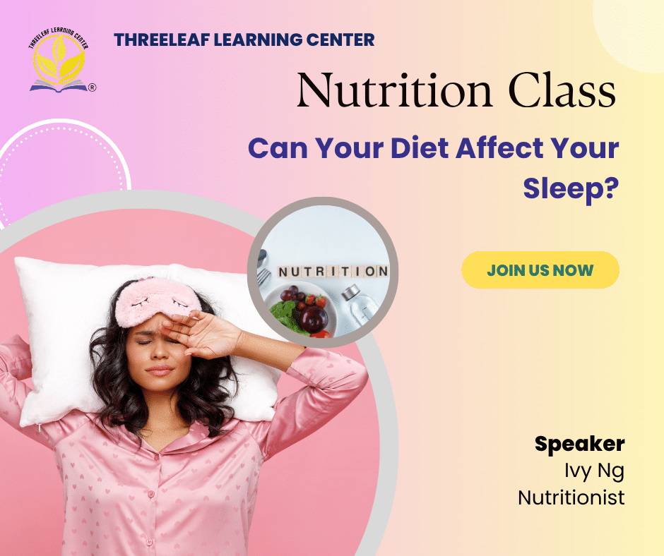 Nutrition to Support Better Sleep - Single Lesson - Threeleaf Wellness Club Nutrition to Support Better Sleep - Single Lesson