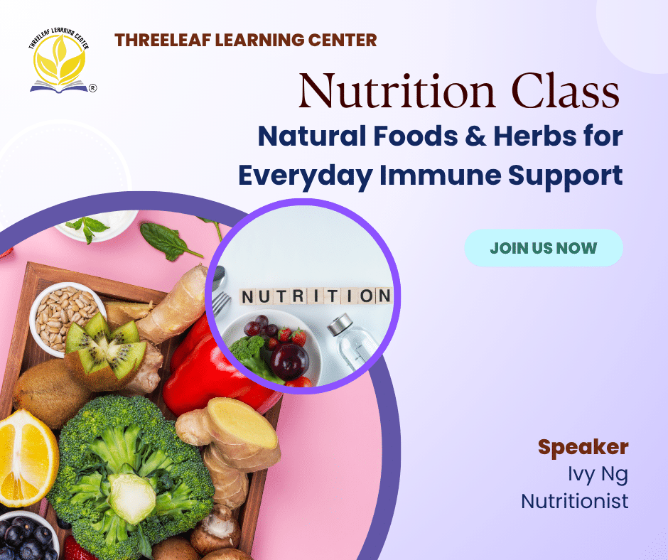 Natural Foods & Herbs for Everyday Immune Support - Single Lesson - Threeleaf Wellness Club Natural Foods & Herbs for Everyday Immune Support - Single Lesson